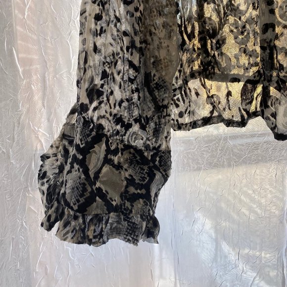 Vintage Snake Print Blouse - Picture 4 of 4